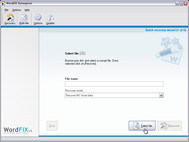 Repair Winword documents screenshot